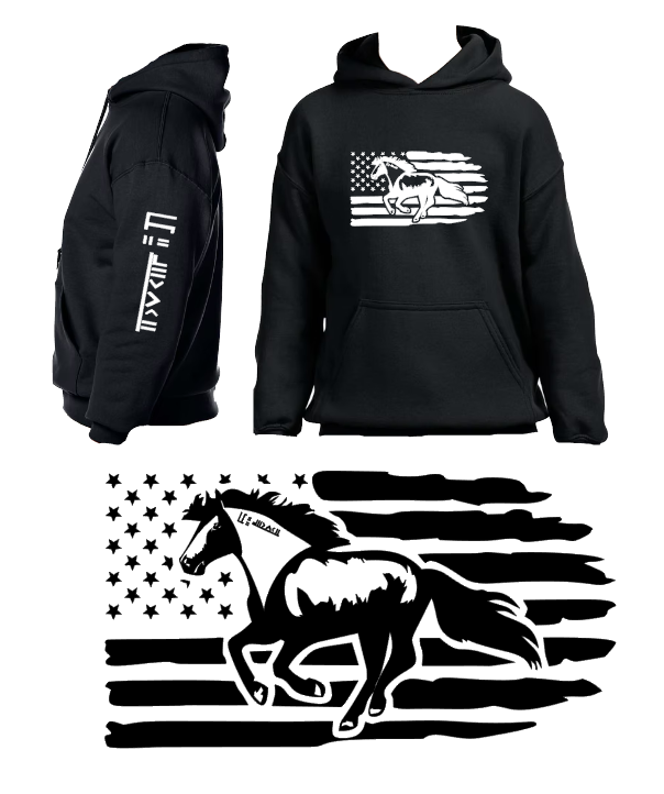 Hoodies - Custom ordered - BLM Mustang Branded